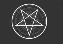 símbolo pentagrama invertido
